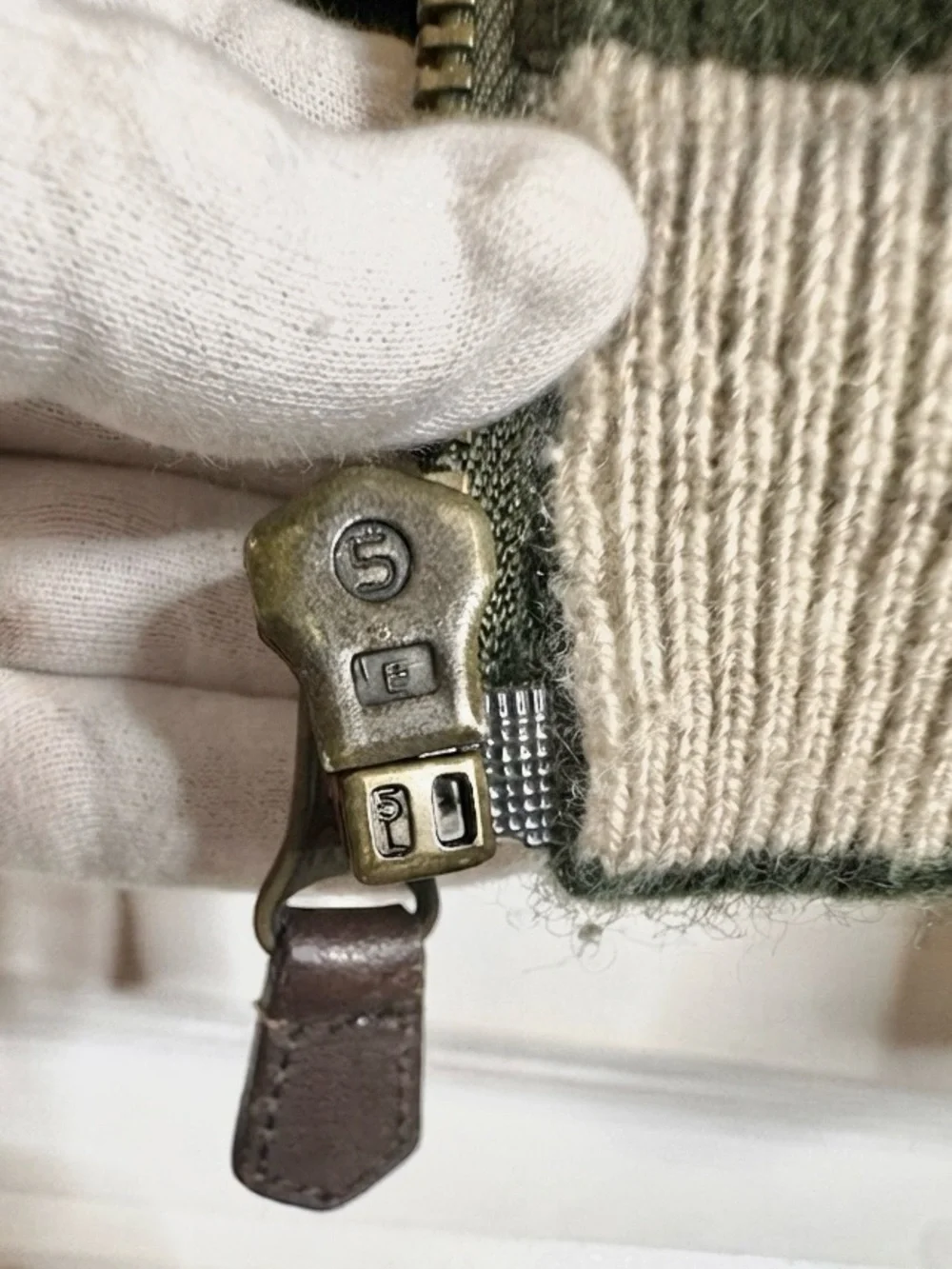 Joseph & Lyman 100% Cashmere Full Zip Vest Vintage Dark Olive L
